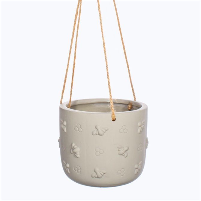 Sass & Belle Hanging Cement Planter With Bees